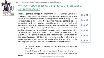 CFA Level 1 Code of Ethics & Standards of Professional Conduct - 2