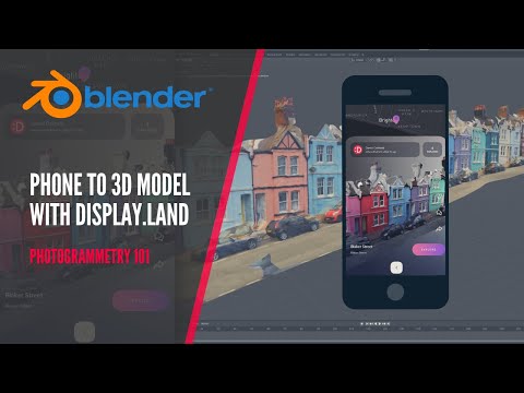 3D scan real objects using your phone and display.land for Blender asset, VR and AR!