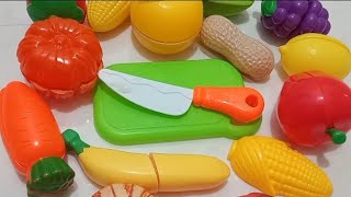 Satisfying Videos//cutting matching fruit and vegetables toys//funny video toys//ASMR