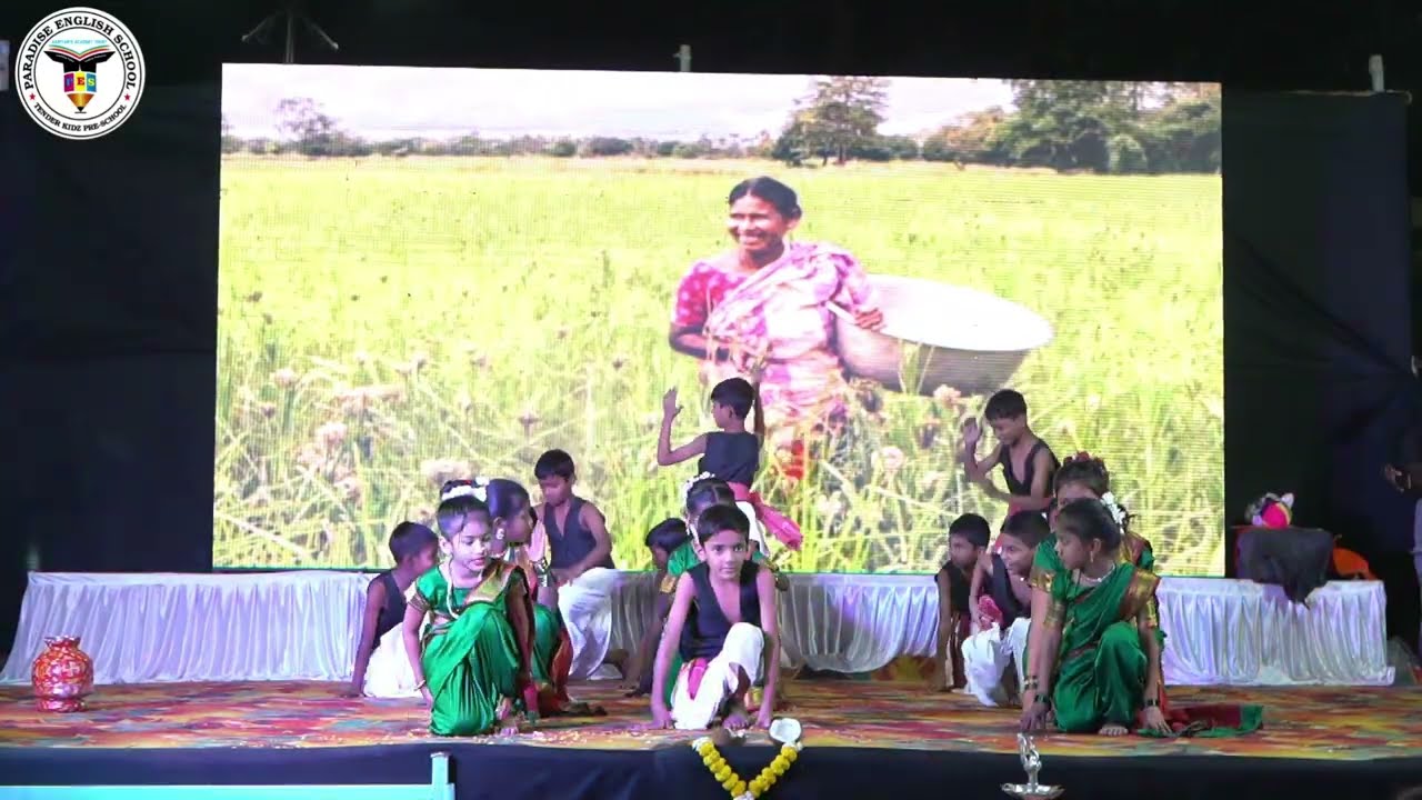 3RD GRADE FARMER DANCE ANNUAL DAY 2023-24 | TENDER KIDZ PRE SCHOOL AND PARADISE ENGLISH SCHOOL