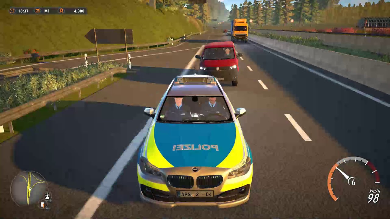 Autobahn Polizei Simulator 2 Freies Spiel, Fahrzeug Kontrolle