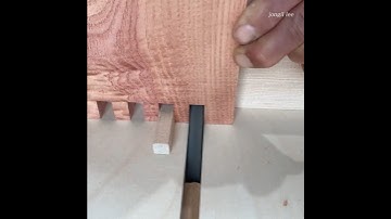 Simple Design Monitor Stand with Finger Joint Woodworking Skills on the Table Saw #shorts