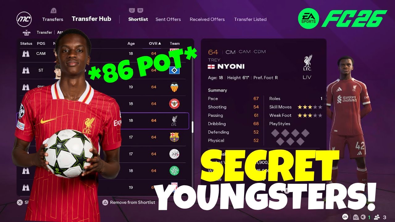 Secret Wonderkids With High Potential You NEED To Sign!|FC26 Career Mode
