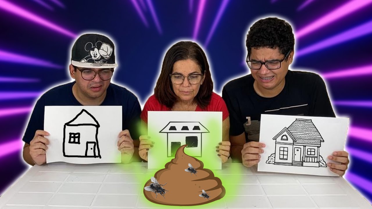 QUEM FIZER O PIOR DESENHO TEM QUE COMER COISAS RUINS! - Desafio