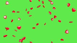 Hearts green screen effects | copyright free Background videos | free motion graphics