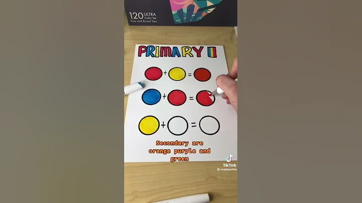Let's mix the three primary colors to make seconda...