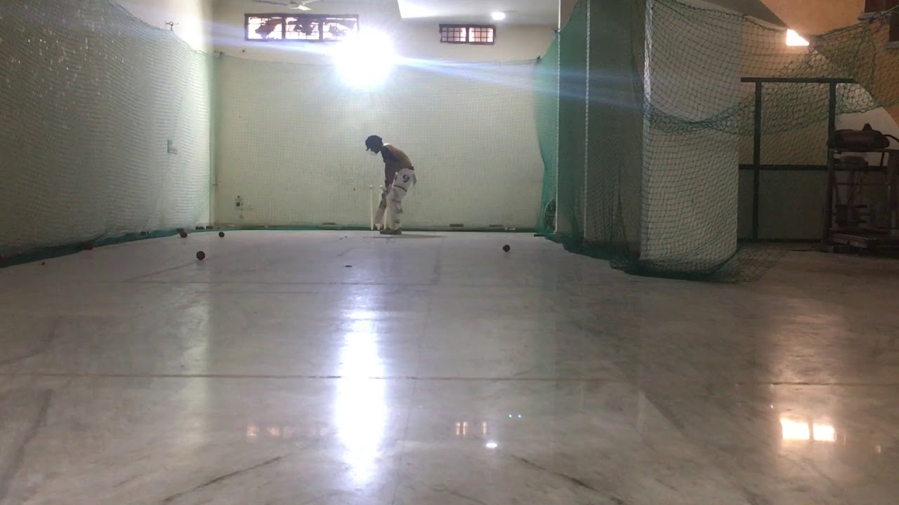 Indoor cricket net practice (Bowling machine) in lords YouTube