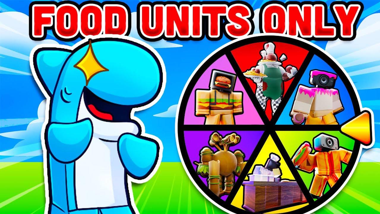 Wheel Decides FOOD UNITS ONLY in Toilet Tower Defense