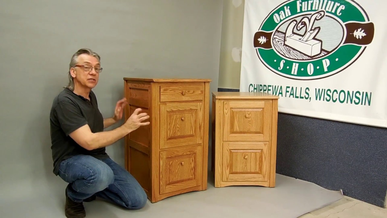 Solid Oak File The Oak Furniture Shop YouTube