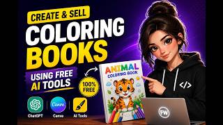 Sell AI Coloring Books on Amazon KDP | Make Money Online FREE 2026