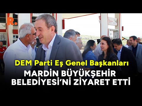 DEM Parti Eş Genel Başkanları'ndan Mardin Büyükşehir Belediyesi'ne ziyaret