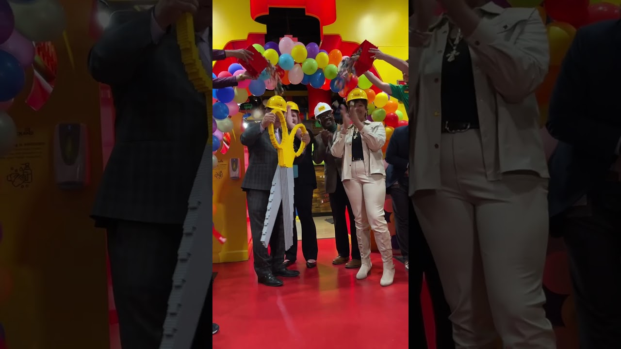 Flying with LEGO scissors