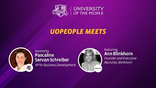 UoPeople Meets Ann Blinkhorn Tips for Your Job Search and More