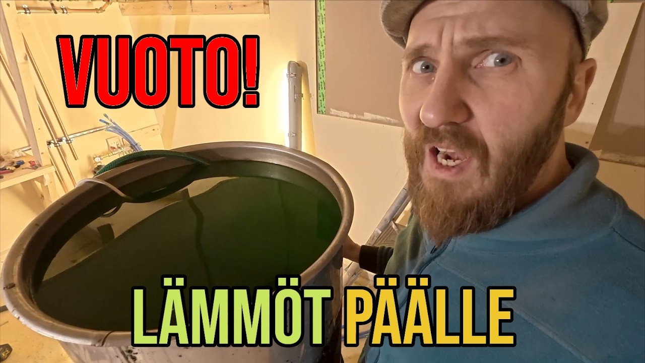 Lämmitysjärjestelmän käyttöönotto, VUOTAA!