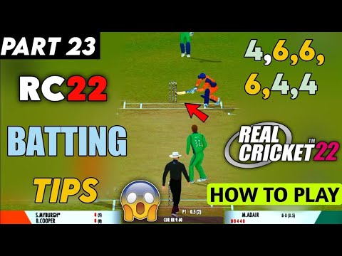 Batting tips and tricks 🔥 in || real cricket ™ 22 || #rc22 #rpgaming ...