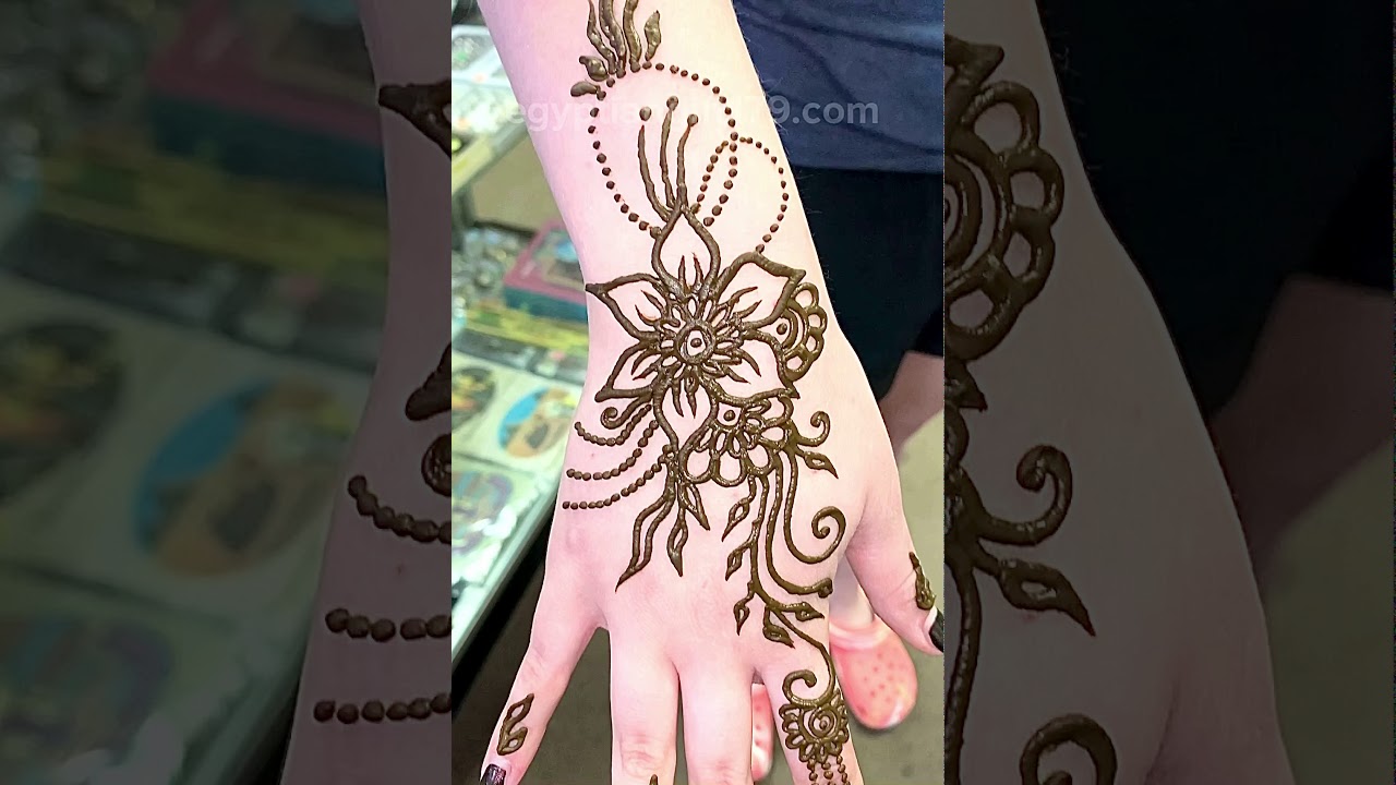 1amazing henna tattoo in our store YouTube