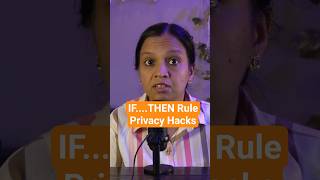 Privacy Hacks: Simple IF THEN Rules for Online Safety #shorts