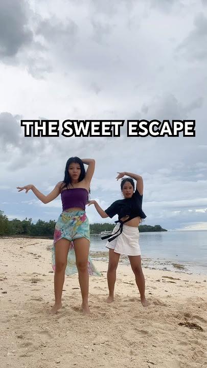 The Sweet Escape (in the beach) TikTok Dance Challenge #dancechallenge