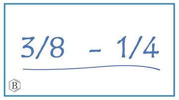 3/8 - 1/4            (3/8 minus 1/4)