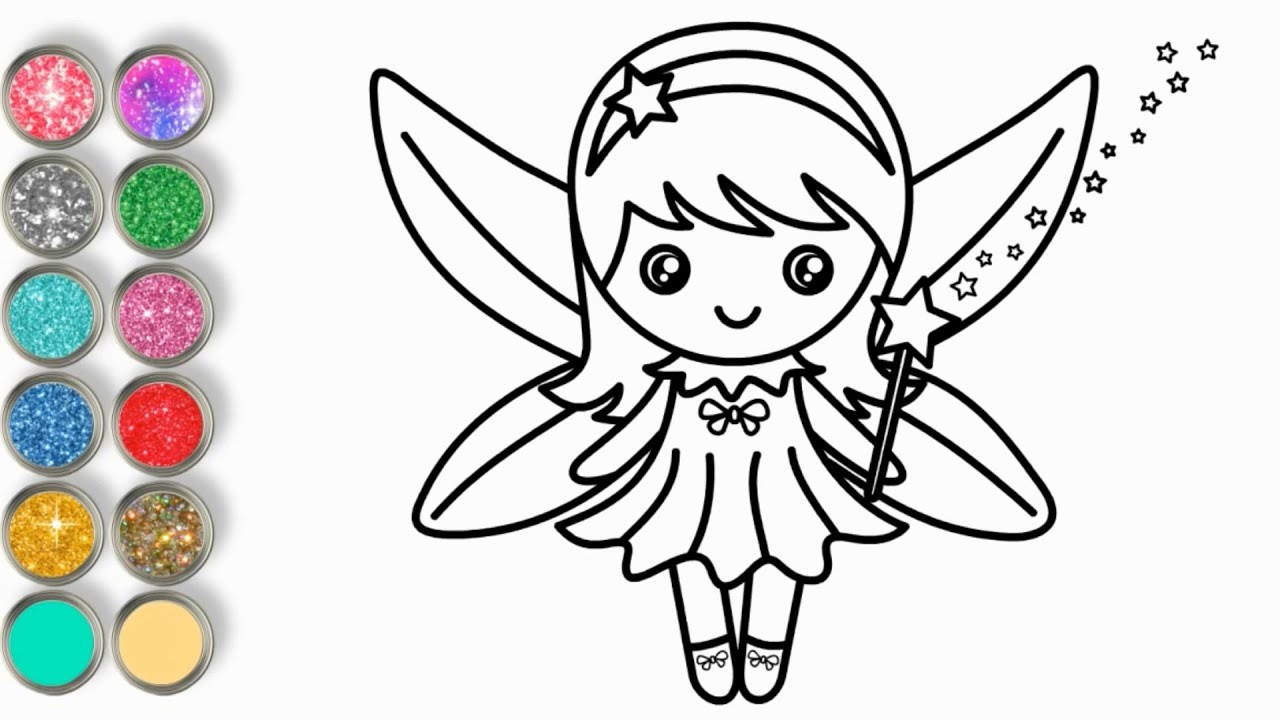 HOW TO DRAW A FAIRY WITH STEP BY STEP FOR KIDS  YouTube