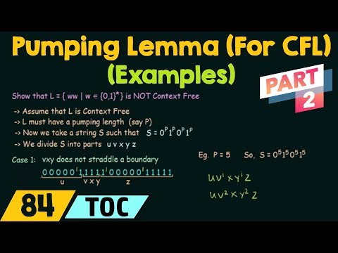 Pumping Lemma (For