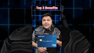 🔥HDFC Millennia Credit Card Benefits | 5% Cashback on Amazon, Flipkart &amp; Zomato #shorts #trending