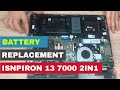 How to replace the battery on DELL Inspiron 13 7000 2 in 1 Laptop | Dummy proof guide