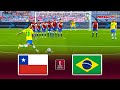 Chile vs Brazil | FIFA World Cup 2022 Qualification | eFootball PES 2021 Gameplay