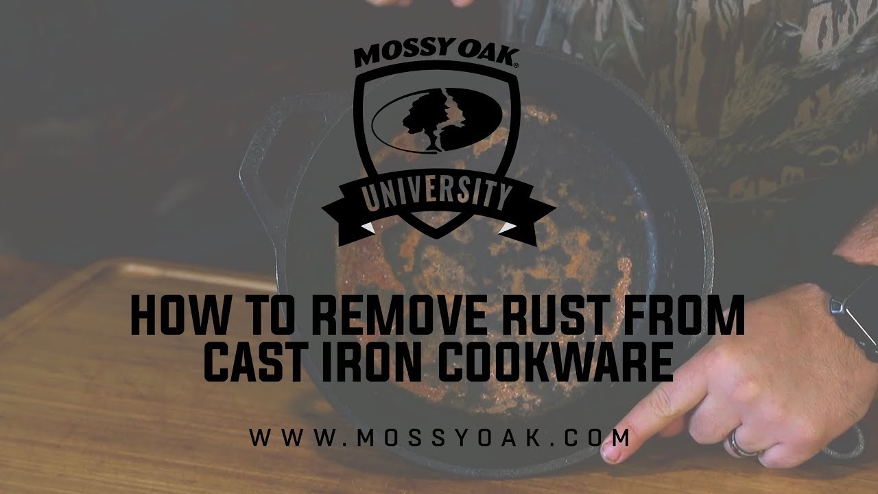 How to Clean Rust Out Of Cast Iron Dishes - YouTube