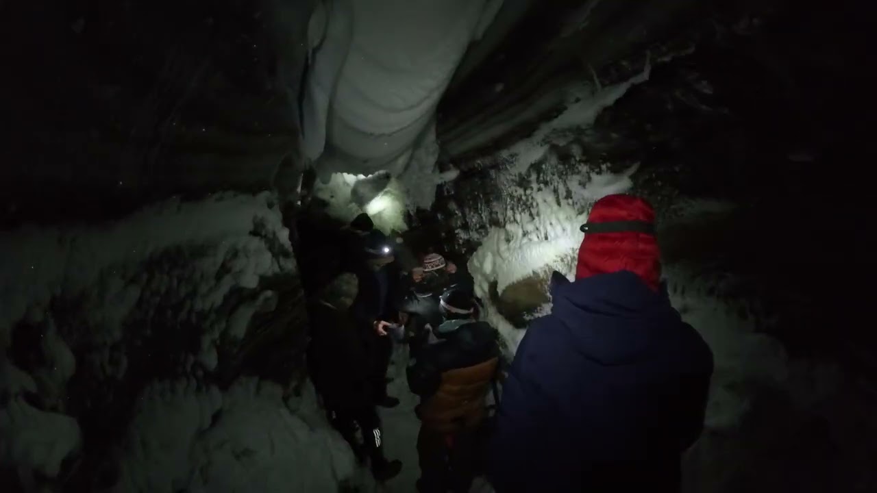 Ice Cave Expedition, Glacier, Svalbard (no comment)