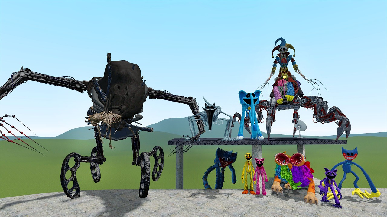 Surviving the Smilling critters & Old & New Prototype Monsters | Garry's Mod