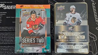 THE HUNT IS ON!  2023-24 UPPER DECK SERIES 2 RETAIL LOOKING FOR CONNOR BEDARD YOUNG GUNS!