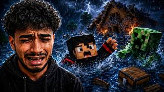Minecraft But The Flood Rises Every Minute… My PC CRASHED 💀