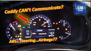 CAN this Crashed Caddy Communicate? (ABS-Steering-Airbag...2014 CTS)