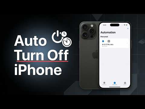 ⏳ How to Make iPhone Turn Off After Certain Time | 📱 Auto Turn Off iPhone Easily