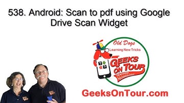 Android:How to scan to pdf with Google Drive Scan widget 538