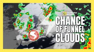 Funnel cloud potential with thunderstorm risk in southern Ontario today | #forecast