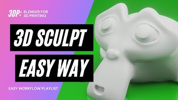 Sculpting #3DPrint Designs (EASY WAY) | Blender for 3D Printing