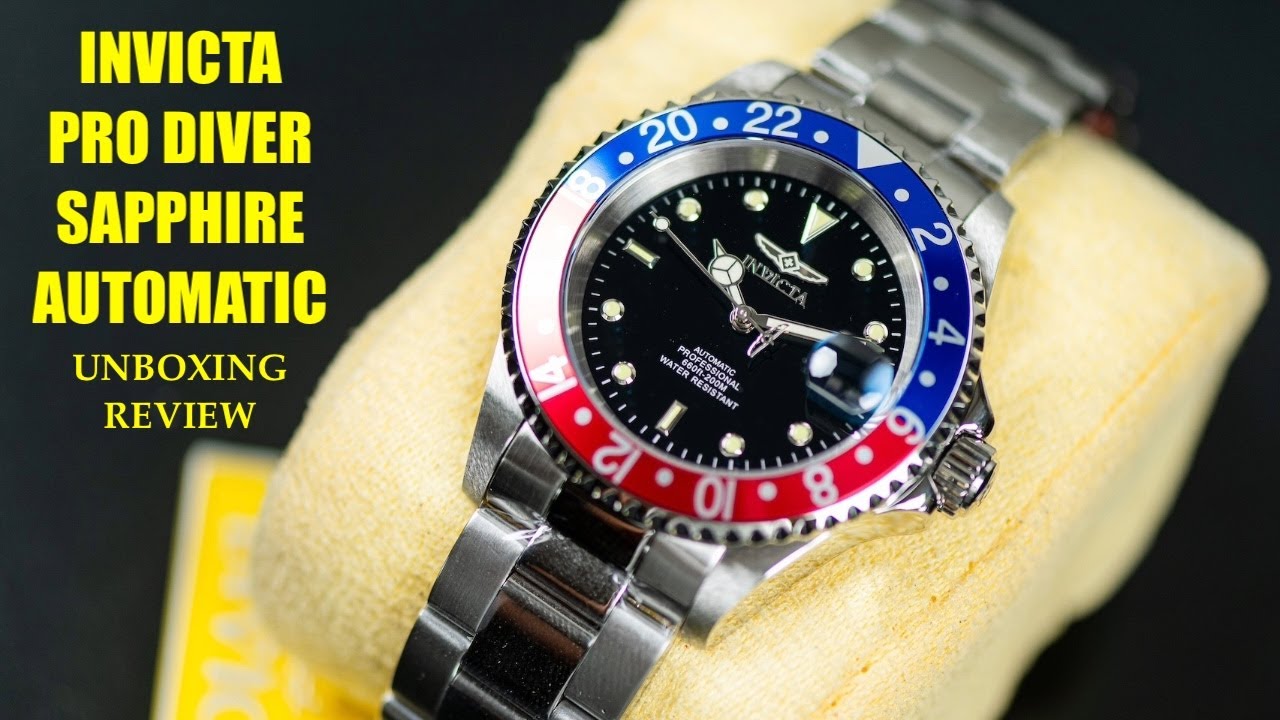 Invicta Pro Diver Sapphire Automatic 8926BRB Watch | Review Valjoux Relogios