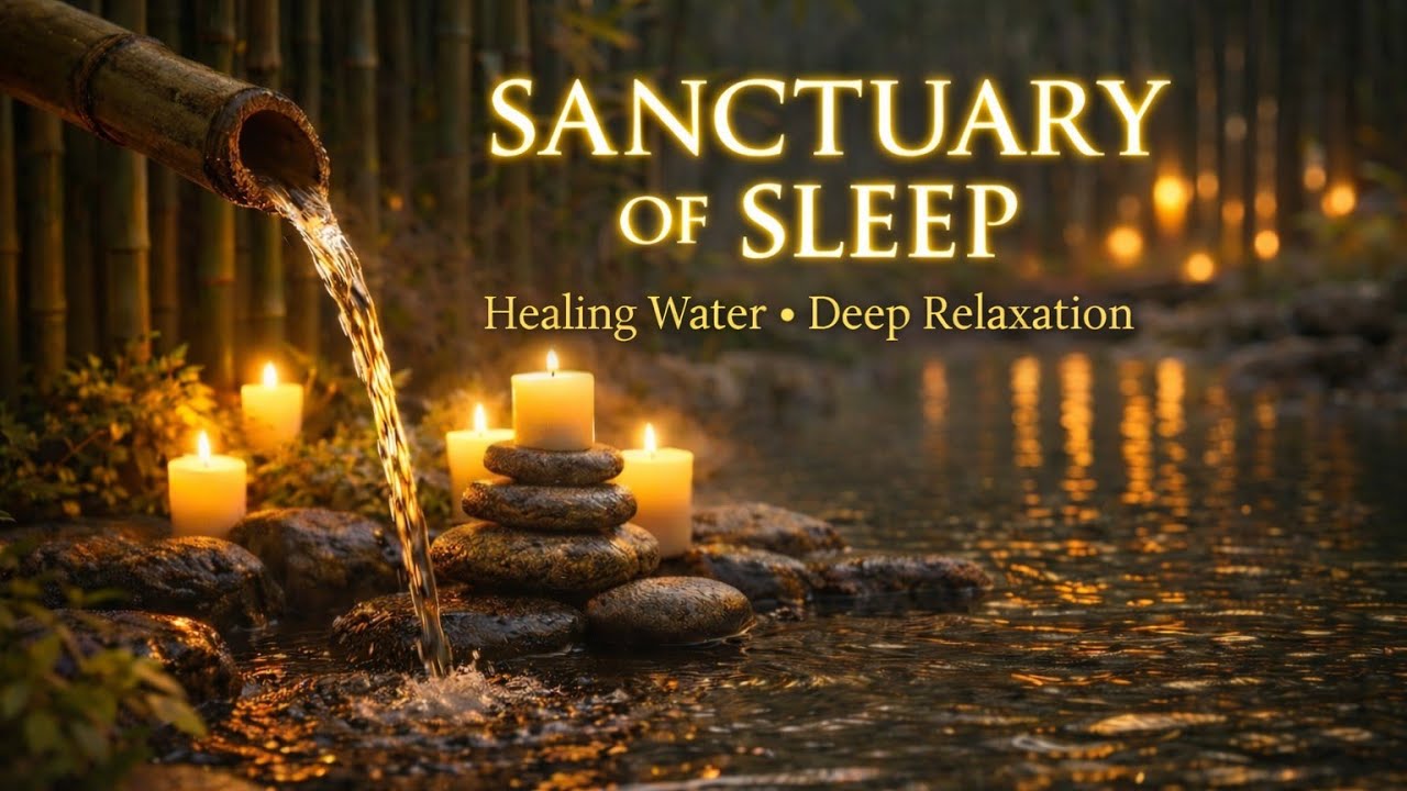 Drift Into Deep Sleep 🌙 Healing Water & Relaxing Piano