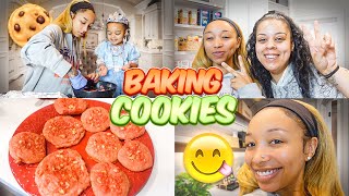 Baking Cookies With Jayde &amp; Hunter🍪👩🏽‍🍳Playing Would You Rather😜 + Finish The Lyric!!!