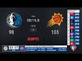 Mavericks @ Suns | NBA on ESPN Live Scoreboard