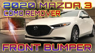 CÓMO REMOVER FRONT BUMPER 2020 MAZDA 3