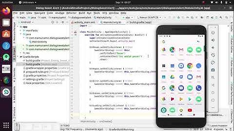 Sweet Alert Android Studio with Kotlin
