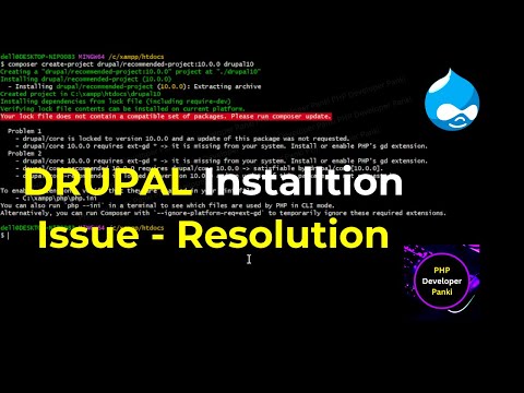 Troubleshooting Drupal Installation Issues | Drupal 10 requires ext-gd issue | Common Drupal Issues
