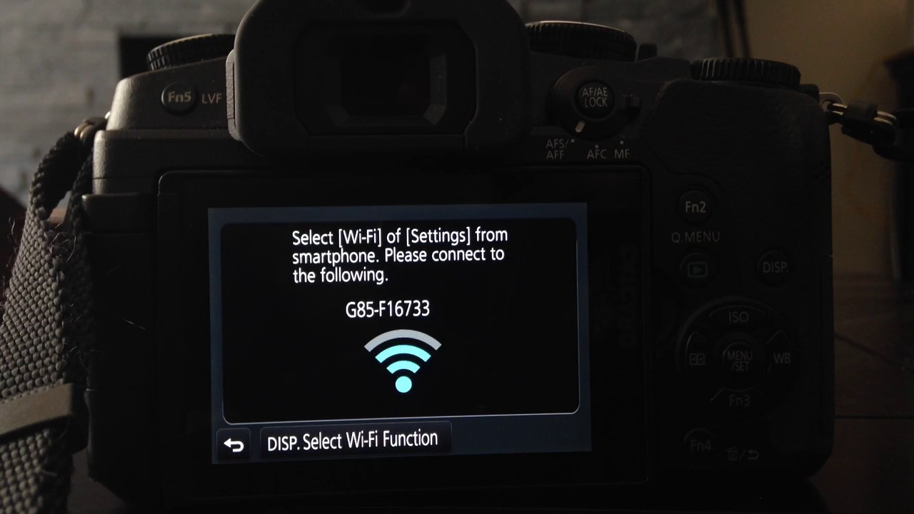 Setting up Wi-Fi on Lumix G85/G80 - YouTube