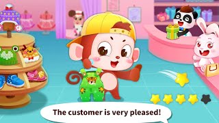 Baby Panda's Clothing Shop | Learn How To Make Clothes, Fashion Dress Up | Babybus Games Video screenshot 5