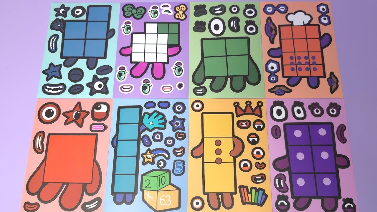 [Toys ASMR] Decorate With Sticker Book Paper DIY Numberblocks #387 ...
