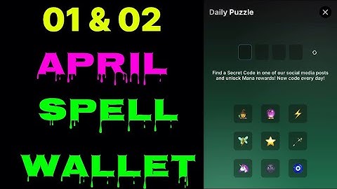 Spell wallet puzzle today 01 & 02 April | spell wallet daily puzzle | #spellwallet #combo |