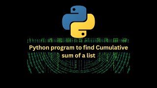 Python program to find Cumulative sum of a list